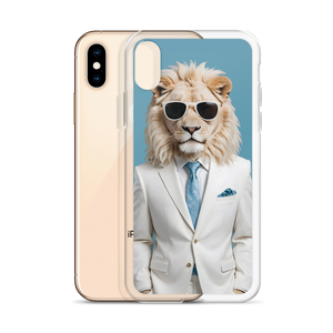 Funky White Lion iPhone Case