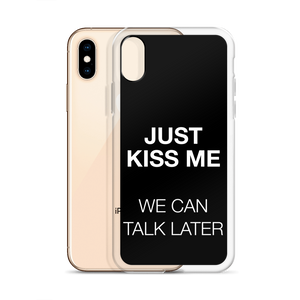 Just Kiss Me (Funny) iPhone Case