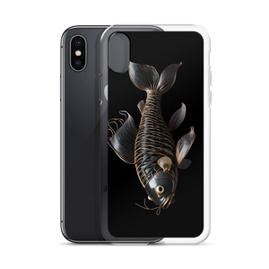 Minimalism Copperplate Art Fish iPhone Case