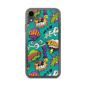 Comic Text Pattern iPhone Case