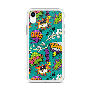 Comic Text Pattern iPhone Case