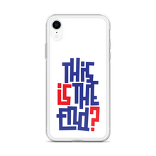 IS/THIS IS THE END? Navy Red iPhone Phone Case