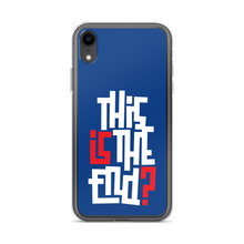 IS/THIS IS THE END? Navy Blue Reverse iPhone Phone Case