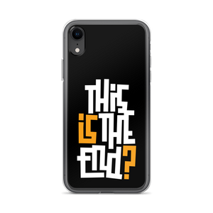 IS/THIS IS THE END? Black Yellow White iPhone Phone Case