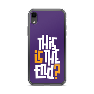 IS/THIS IS THE END? Purple Yellow Reverse iPhone Phone Case