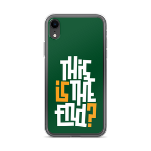 IS/THIS IS THE END? Forest Green iPhone Phone Case