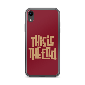 THIS IS THE END? Burgundy iPhone Phone Case