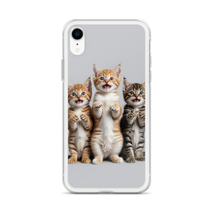 Funny Tripple Cats iPhone Case