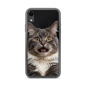 Shocked Cat Face iPhone Case