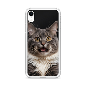 Shocked Cat Face iPhone Case