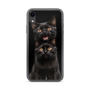 Two Black Cats Follows iPhone Case