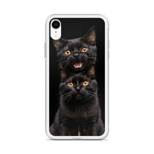 Two Black Cats Follows iPhone Case