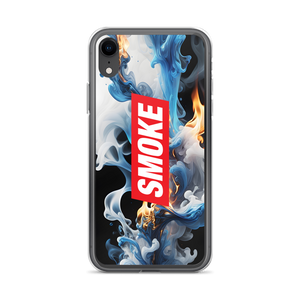 Blue Smoke Fire iPhone Case