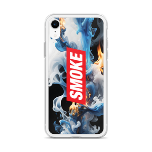 Blue Smoke Fire iPhone Case