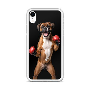 Boxer Boxing Black iPhone Case