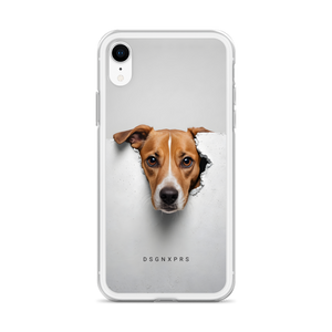 Funny Sad Dog Peep iPhone Case