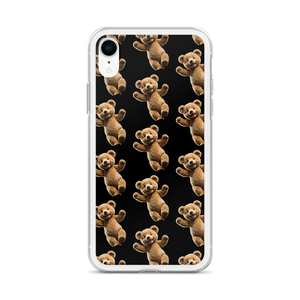 Happy Teddy Bear Pattern iPhone Case