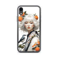 Beauty Lady with Orange and Bird iPhone Case