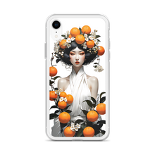 Oriental Lady with Orange Fruits iPhone Case