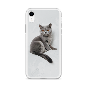 Relaxing British Shorthair Cat iPhone Case