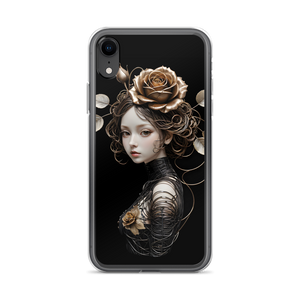 Lady Rose Copper Wire Art iPhone Case