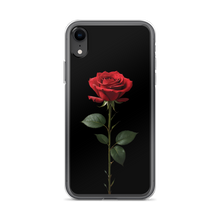 Red Rose on Black iPhone Case