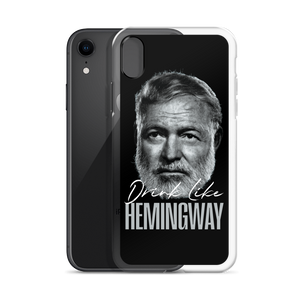 Drink Like Hemingway Portrait Clear Case for iPhone®