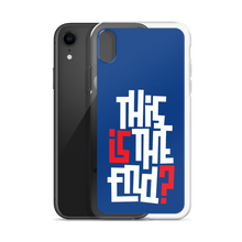 IS/THIS IS THE END? Navy Blue Reverse iPhone Phone Case