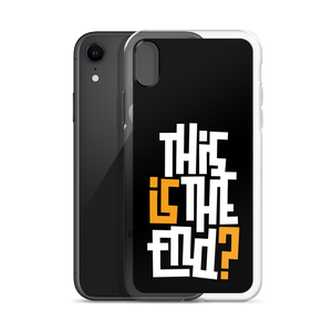 IS/THIS IS THE END? Black Yellow White iPhone Phone Case