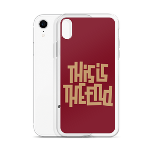 THIS IS THE END? Burgundy iPhone Phone Case