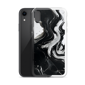 Black and White Fluid iPhone® Phone Case