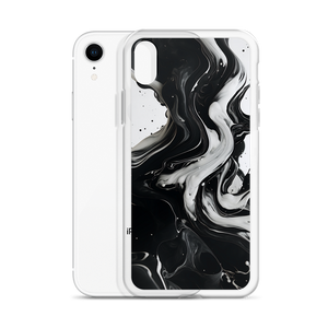 Black and White Fluid iPhone® Phone Case