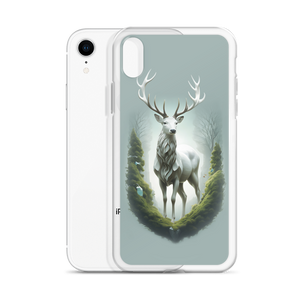 Green White Deer iPhone Case