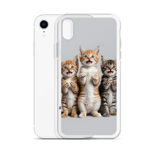 Funny Tripple Cats iPhone Case