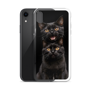 Two Black Cats Follows iPhone Case