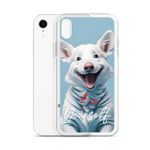 Cute Dog Be Yourself iPhone Case