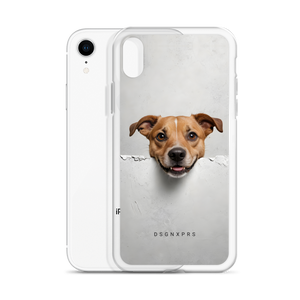 Smile Dog Peep iPhone Case