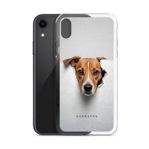 Funny Sad Dog Peep iPhone Case