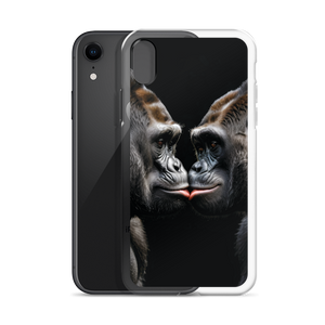 Gorilla Kissing iPhone Case