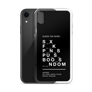 Guess The Word (Funny) iPhone Case