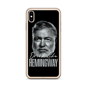 Drink Like Hemingway Portrait Clear Case for iPhone®