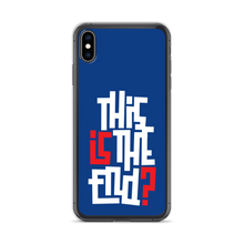 IS/THIS IS THE END? Navy Blue Reverse iPhone Phone Case