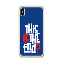 IS/THIS IS THE END? Navy Blue Reverse iPhone Phone Case