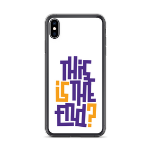 IS/THIS IS THE END? Purple Yellow iPhone Phone Case