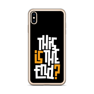 IS/THIS IS THE END? Black Yellow White iPhone Phone Case