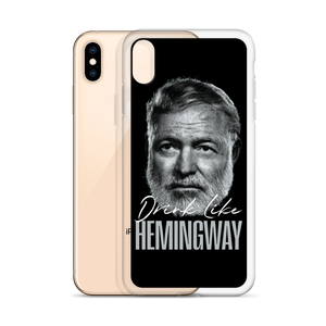 Drink Like Hemingway Portrait Clear Case for iPhone®