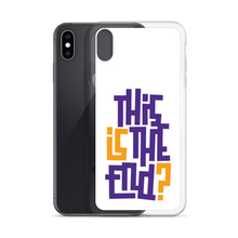 IS/THIS IS THE END? Purple Yellow iPhone Phone Case