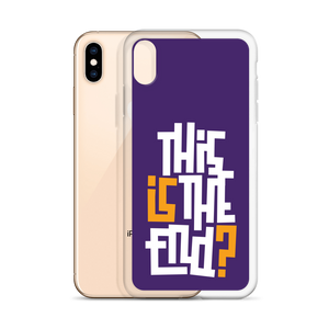 IS/THIS IS THE END? Purple Yellow Reverse iPhone Phone Case