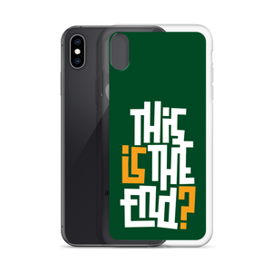 IS/THIS IS THE END? Forest Green iPhone Phone Case