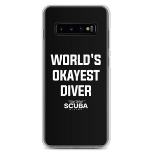 World's Okayest Diver Clear Case for Samsung®